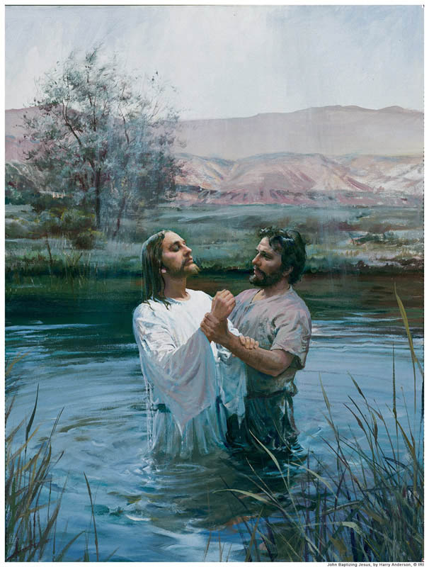 lds pictures of jesus christ baptism