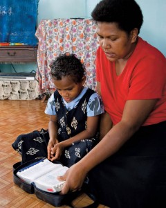 Mormon Woman Teach child