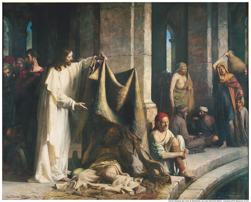 Christ Healing Bethesa Mormon