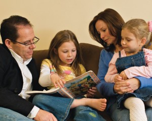 Mormon Family Teaching Primary