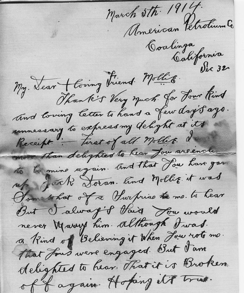 letter between ancestors