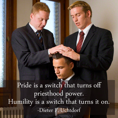 Pride and priesthood don't go together
