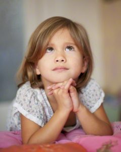 Girl praying