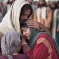 Jesus comforts Mary and Martha
