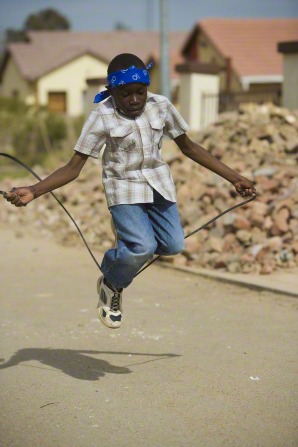 boy jumping rope