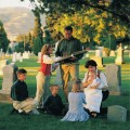 family at cemetery