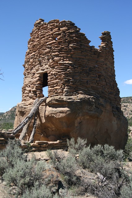 ruins truby tower new mexico anasazi desert navajo