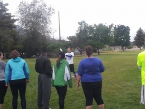 playing softball in the rain