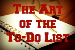 The art of the to-do list