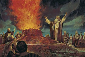 Elijah and the priests of Baal