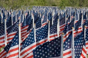 memorial flags