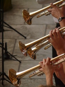 trumpets in concert