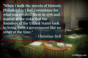 reverence for events in historic Philadelphia
