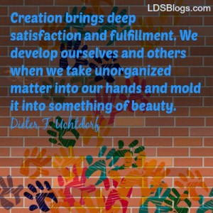 Creation brings deep satsifaction