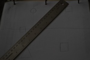 ruler on drawing