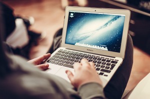 hands at a computer