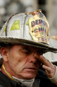 Firefighter at Twin Towers