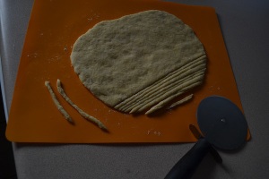 cut and rolled pasta dough