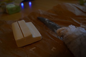 soap carving process