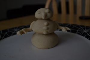 salt dough snowman