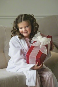 Girl with gift