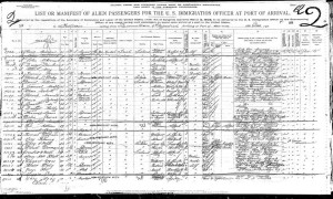 passenger manifest