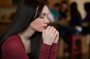 woman praying