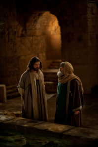 Jesus speaking to Nicodemus