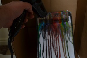 painting with crayons