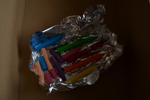 melted crayon art