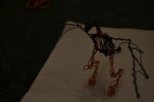 making a wire dragon