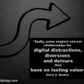 avoid digital distractions