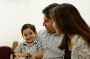 parents with little boy