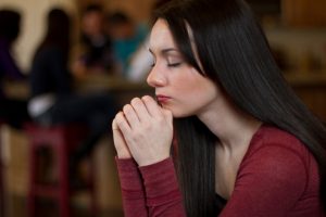 woman praying