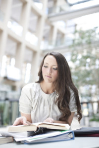 Woman studying