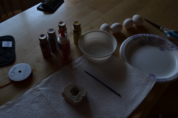 supplies for painting eggs