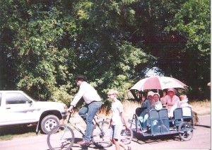 the family bike for church transportation