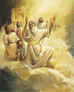Enoch and his people are taken up into Heaven.