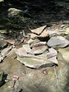 Cairn of stacked stones