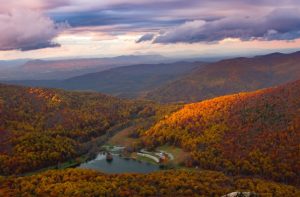 virginia sharp top fall trees