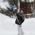 minister shovel snow