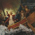 Jesus calms the storm, tempest