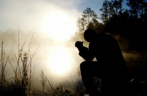 prayer shadow silhouette